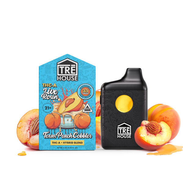 texas peach cobbler thc a 3 5gram vape disposable trehouse